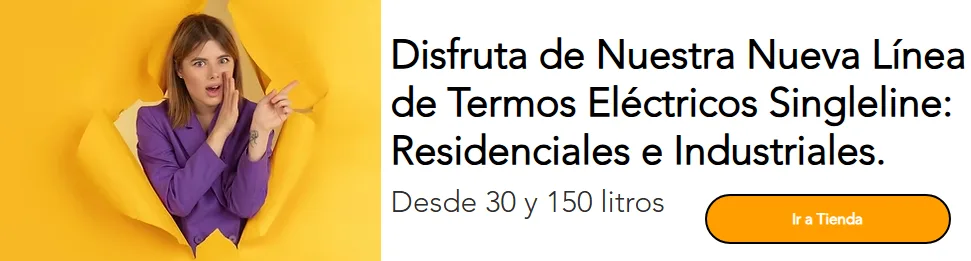 Termo tanques eléctricos Singleline y botón Ir a Tienda.